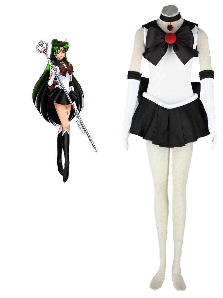 Sailor Moon Sailor Pluto Meiou Setsuna Fighting Uniform Cosplay Costume